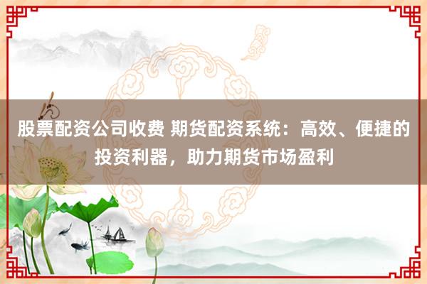 股票配资公司收费 期货配资系统：高效、便捷的投资利器，助力期货市场盈利