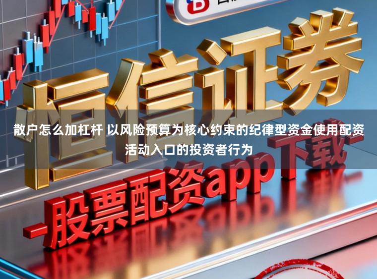 散户怎么加杠杆 以风险预算为核心约束的纪律型资金使用配资活动入口的投资者行为