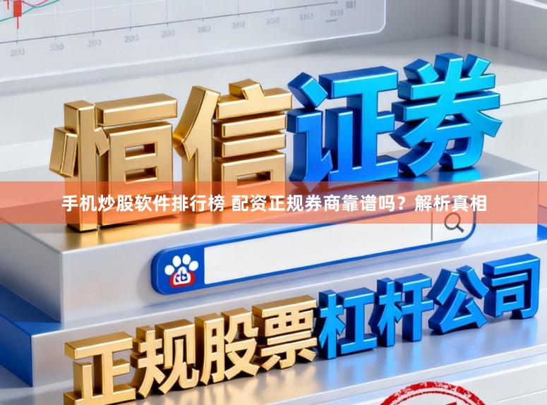 手机炒股软件排行榜 配资正规券商靠谱吗？解析真相